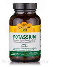 Potassium Калий Country Life 250 таблеток