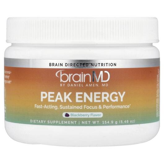 Основне фото товара BrainMD, Peak Energy Blackberry, Ожина, 154.9 г
