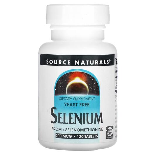 Основне фото товара Selenium From L-Selenomethionine 200 mcg, Селен, 120 таблеток