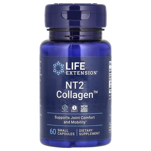 Основне фото товара Life Extension, NT2 Collagen 40 mg, Коллаген 40 мг, 60 капсул