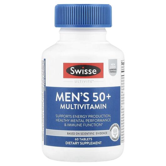 Основне фото товара Men's 50+ Multivitamin, Вітаміни для чоловіків 50+, 60 табле