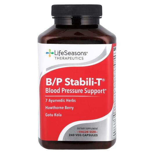 Основне фото товара B/P Stabili-T Blood Pressure Support, Кардіо комплекс, 240 капсул