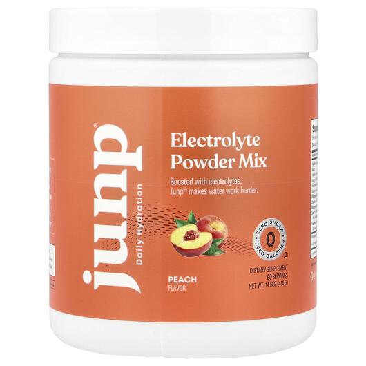 Основне фото товара JUNP Hydration, Electrolyte Powder Mix Peach, ПЕА, 414 г