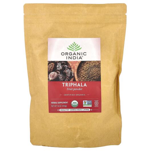 Основне фото товара Organic India, Triphala Fruit Powder, Трифала, 454 г