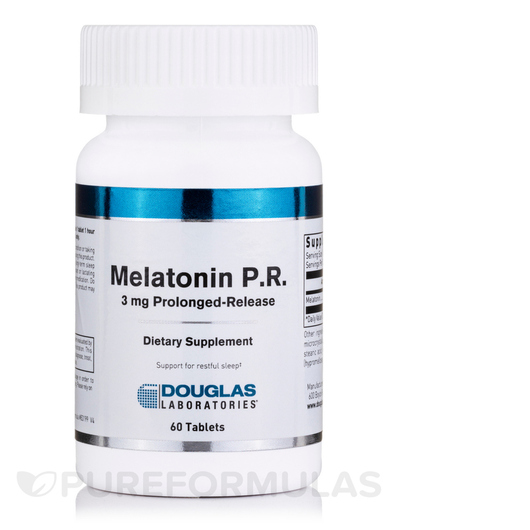 Основне фото товара Melatonin P.R. 3 mg ProlongedRelease, Мелатонін, 60 таблеток