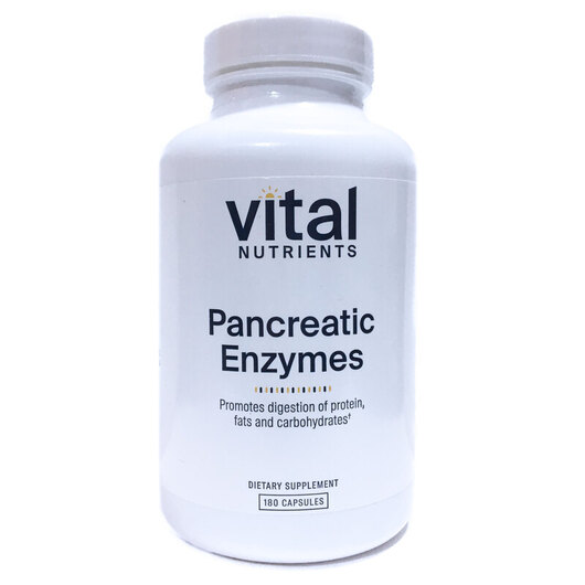 Основне фото товара Vital Nutrients, Pancreatic Enzymes 1000 mg, Ферменти, 180 капсул