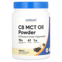 МСТ Тригліцериди C8 MCT Oil Powder Vanilla Nutricost