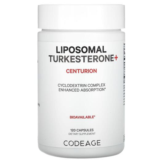 Основне фото товара CodeAge, Liposomal Turkesterone+ Sport, Туркестерон, 120 капсул