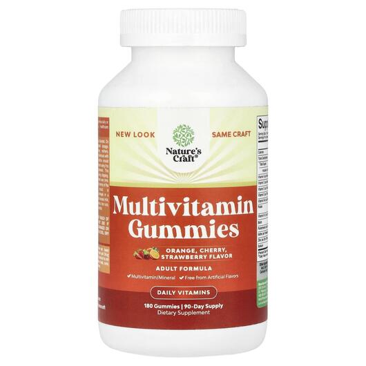 Основне фото товара Multivitamin Gummies Orange Cherry Strawberry, Мультивітаміни, 18