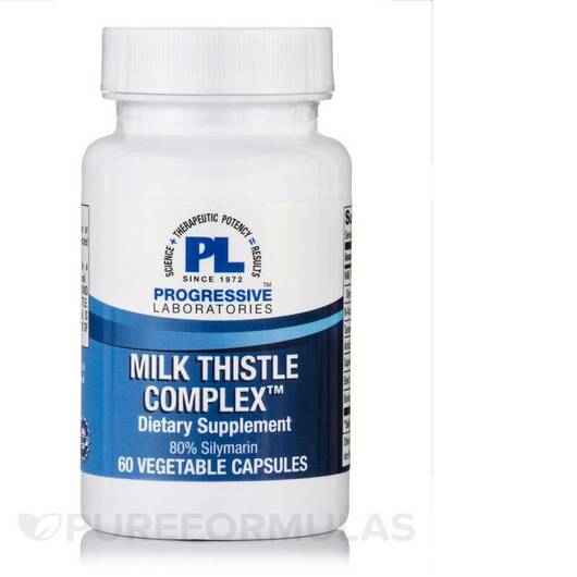 Основне фото товара Progressive Labs, Milk Thistle Complex, Розторопша, 60 капсул