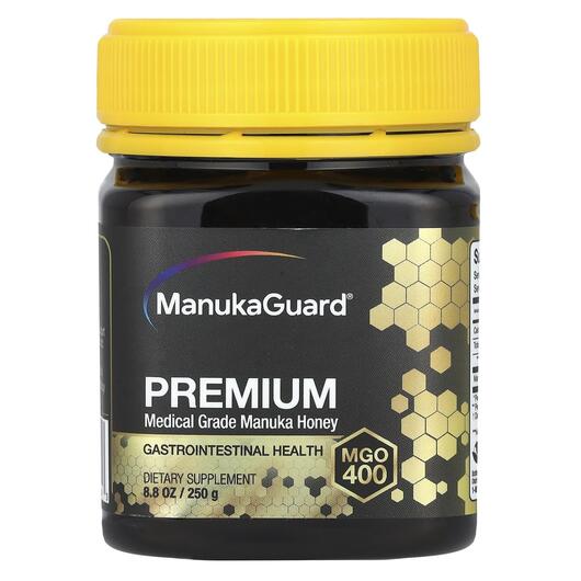 Основне фото товара Premium Medical Grade Manuka Honey MGO 400, Манука Мед, 250 г