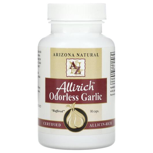 Основне фото товара Allirich Odorless Garlic, Екстракт Часнику, 90 Caps