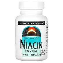 Niacin 100 mg 250 Ниацин 100 мл Source Naturals