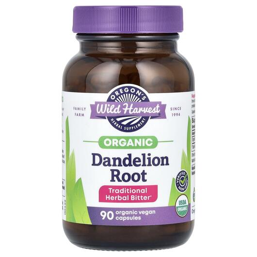 Основне фото товара Oregon's Wild Harvest, Dandelion Root, Кульбаба, 90 капсул