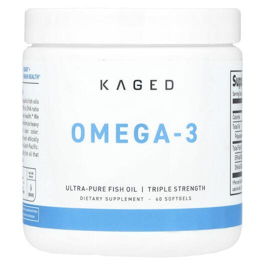 Основне фото товара Omega-3 Premium Triglyceride Fish Oil 1500 mg, Омега 3, 60 капсул