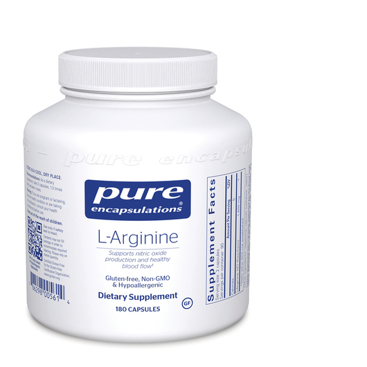 Основне фото товара Pure Encapsulations, l-Arginine, L-Аргінін, 180 капсул