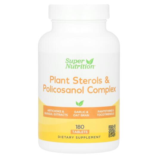 Основне фото товара Plant Sterols & Policosanol Complex, Вітаміни, 180 таблеток