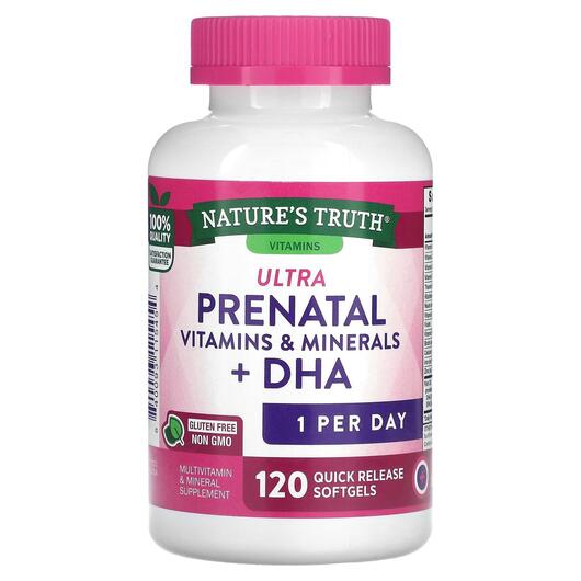 Основне фото товара Ultra Prenatal Vitamins & Minerals, Вітаміни для вагітних, 12