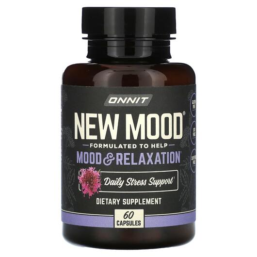 Основне фото товара Onnit, New Mood Mood & Relaxation, Підтримка стресу, 60 капсу