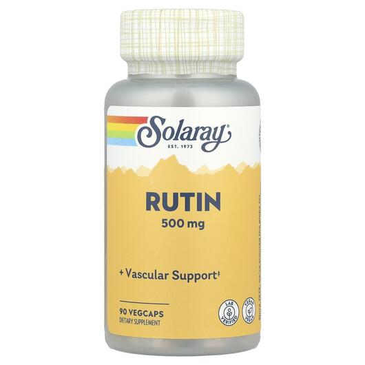 Основне фото товара Solaray, Rutin 500 mg, Рутин 500 мг, 90 капсул