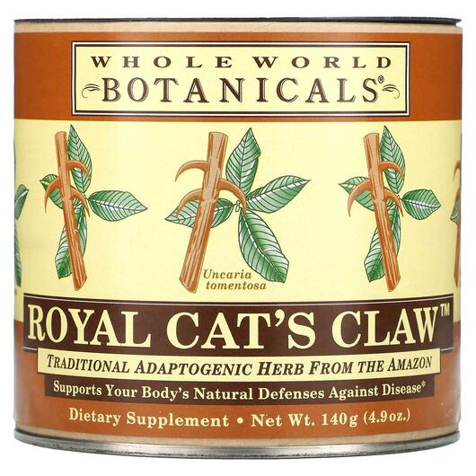 Основне фото товара Whole World Botanicals, Royal Cat's Claw, Котячий кіготь, 14