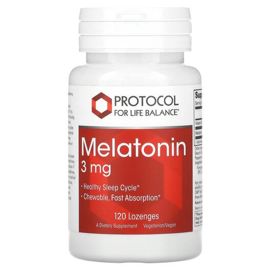 Основне фото товара Melatonin 3 mg, Мелатонін, 120 таблеток