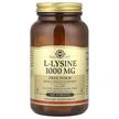 Фото товару Solgar, L-Lysine Free Form 1000 mg, L-Лізин 1000 мг, 100 таблеток