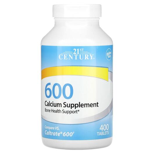 Основне фото товара Calcium Supplement 600, Кальцій 600 мг, 400 таблеток