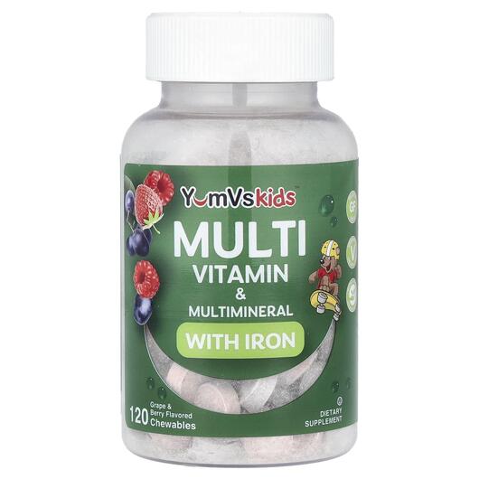 Основне фото товара Multivitamin & Multimineral With Iron, Мультивітаміни, 120 та