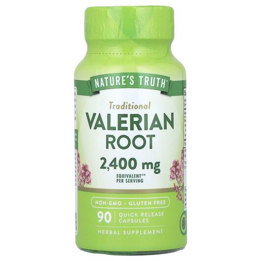 Основне фото товара Nature's Truth, Valerian Root 1200 mg, Валеріана, 90 капсул