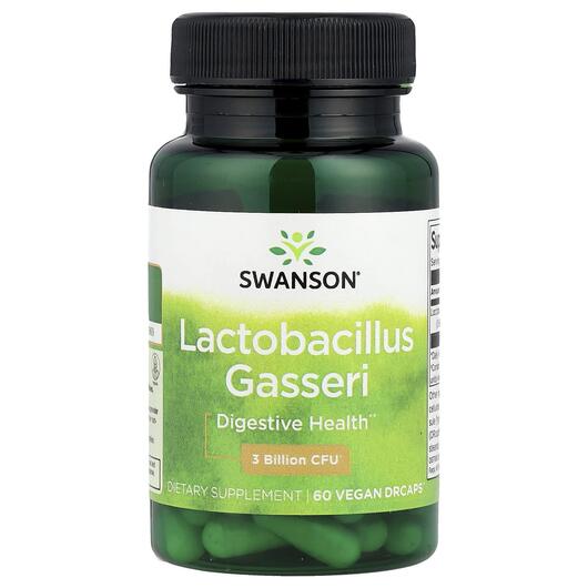 Основне фото товара Swanson, Lactobacillus Gasseri, Лактобактерії Гасері, 60 капсул