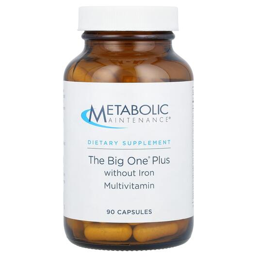 Основне фото товара The Big One w/o Iron with Vitamin D-3 2000 IU, Залізо, 100 капсул