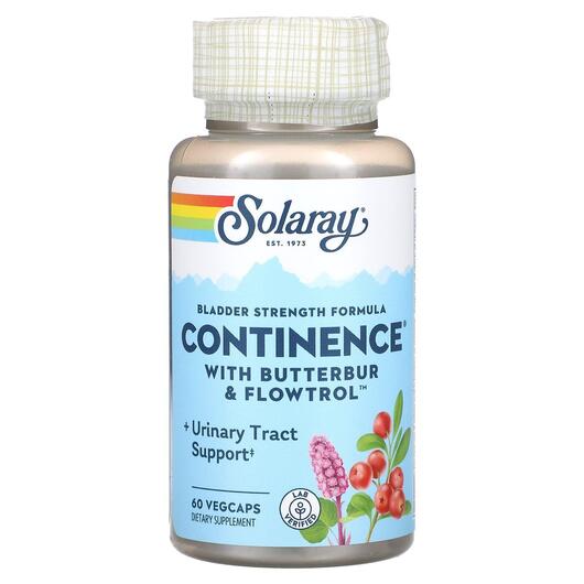 Основне фото товара Solaray, Continence, Підтримка сечового міхура, 60 капсул