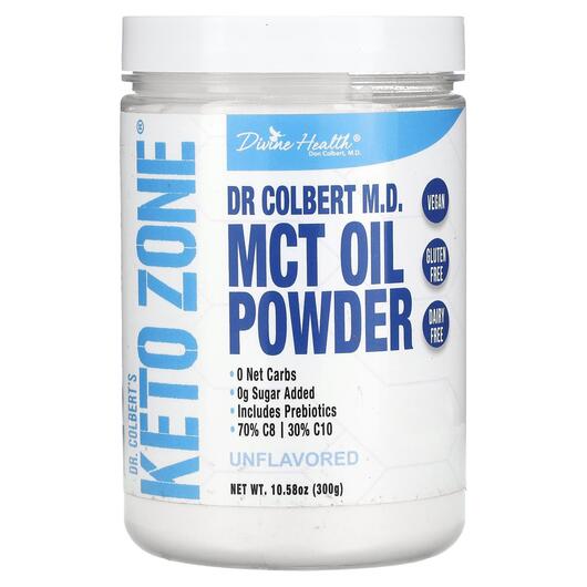 Основне фото товара Dr. Colbert's Keto Zone MCT Oil Powder Unflavored, MCT Олія,