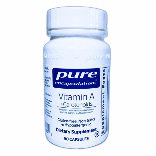 Основне фото товара Vitamin A+ Carotenoids, Вітамін А Ретінол, 90 капсул