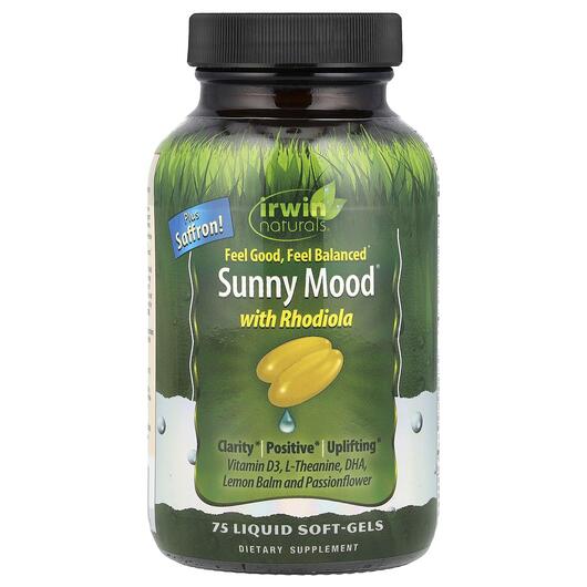 Основне фото товара Sunny Mood with Rhodiola, Підтримка стресу, 75 капсул