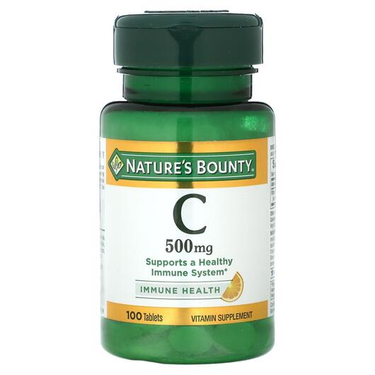 Основне фото товара Nature's Bounty, Vitamin C 500 mg, Вітамін C, 100 таблеток