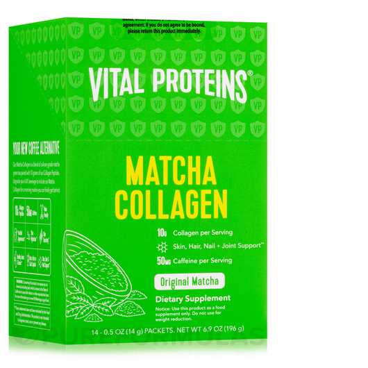 Основне фото товара Matcha Collagen Original Matcha Flavor, Колаген, 14 Stick Pack