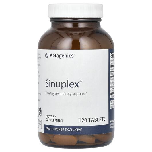 Основне фото товара Metagenics, Sinuplex, Підтримка органів дихання, 120 таблеток