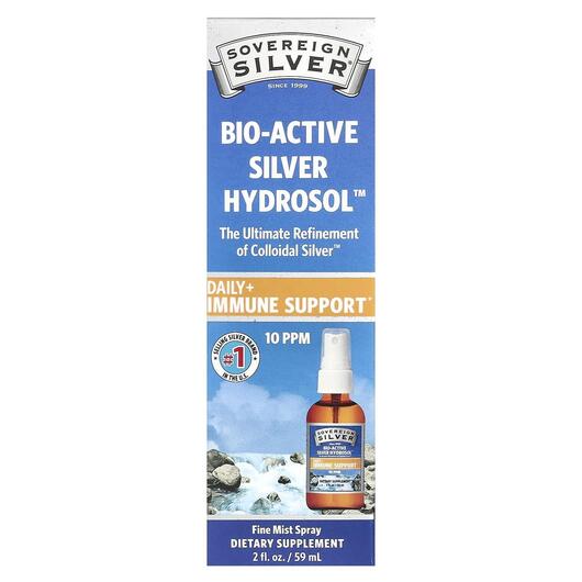 Основне фото товара Bio-Active Silver Hydrosol Spray 10 ppm, Cпрей, 59 мл