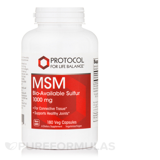 Основне фото товара MSM 1000 mg, Метилсульфонілметан МСМ, 180 капсул