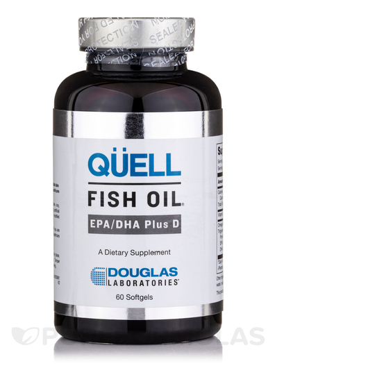 Основне фото товара QÜELL Fish Oil EPA/DHA Plus D, Омега ЕПК ДГК, 60 капсул