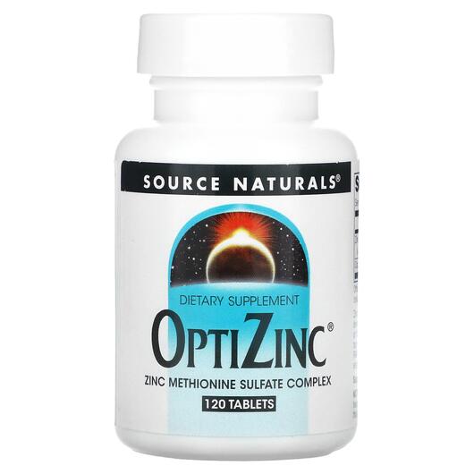 Основне фото товара Source Naturals, OptiZinc, Цинк, 120 таблеток