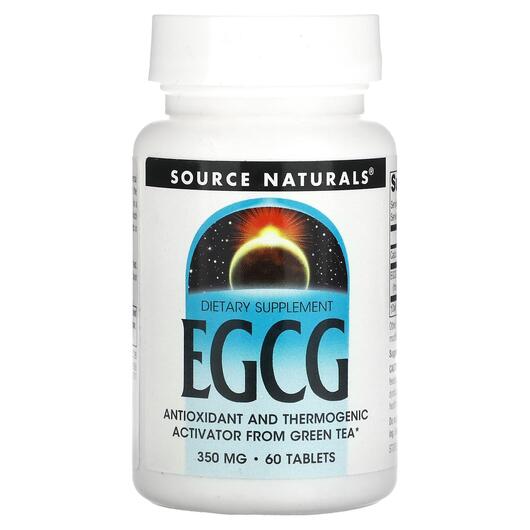 Основне фото товара Source Naturals, EGCG 350 mg 60, EGCG 350 мг, 60 таблеток