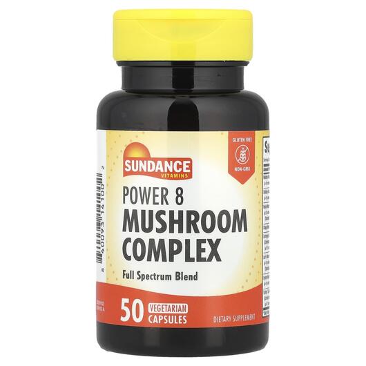 Основне фото товара Sundance Vitamins, Power 8 Mushroom Complex, Гриби, 50 капсул