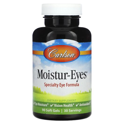 Основне фото товара Carlson, Moistur-Eyes, Підтримка здоров'я зору, 90 капсул