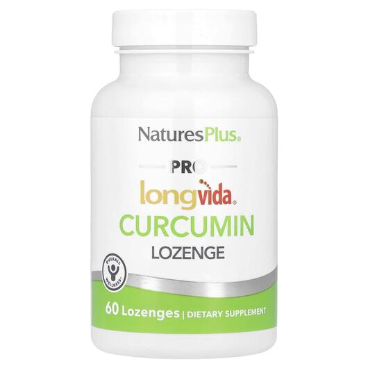 Основне фото товара PRO longvìda Curcumin Lozenge, Куркумін, 60 таблеток