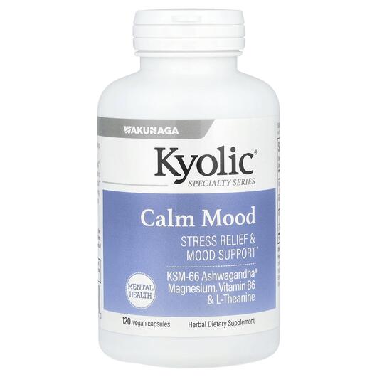 Основне фото товара Kyolic, Specialty Series Calm Mood, Підтримка стресу, 120 капсул