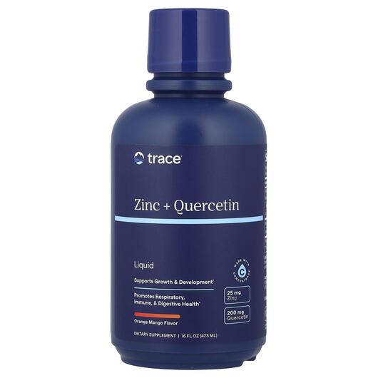 Основне фото товара Trace, Liquid Zinc + Quercetin Orange Mango ., Кверцетин, 473 мл
