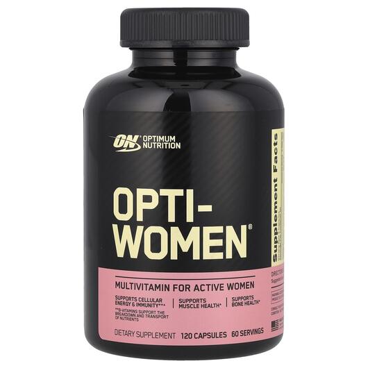 Основне фото товара Optimum Nutrition, Opti-Women, Опті Вумен, 120 капсул